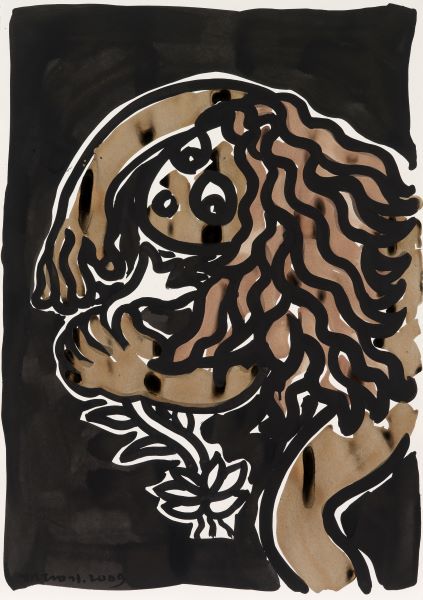 [2009] Lily, Acrylic Ink on paper, 100X71cm